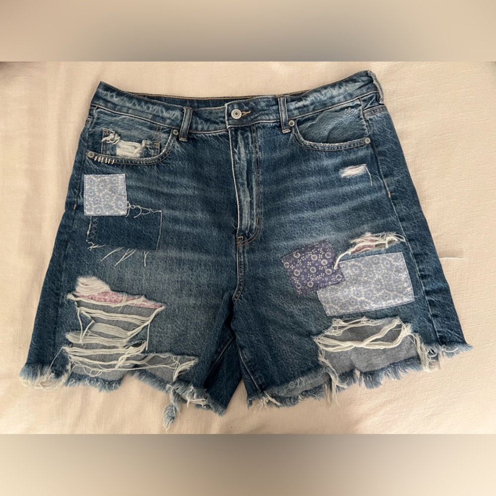 American Eagle Jean Shorts with patches